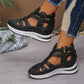 Bequeme und leichte Keilsandalen mit seitlichem Reißverschluss – stylisch und vielseitig.