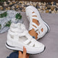 Bequeme und leichte Keilsandalen mit seitlichem Reißverschluss – stylisch und vielseitig.