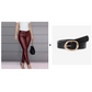Damen Hochtaillierte PU-Skinny-Hose – Figurschmeichelnd, Vielseitig & Pflegeleicht