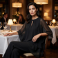 🎉Eleganter Zweiteiler: Bluse mit asymmetrischem Saum & weite Hose