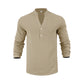 Lässiges Henley-T-Shirt für Herren