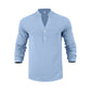 Lässiges Henley-T-Shirt für Herren