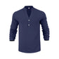 Lässiges Henley-T-Shirt für Herren