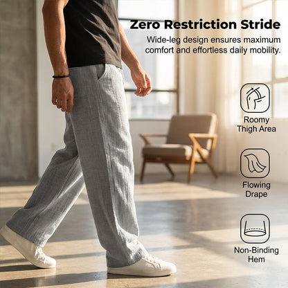🌞 Frühling/Sommer Essential: Leichte Baumwoll-Leinen-Hose für Herren – Atmungsaktiv, bequem & stilvoll 👖✨