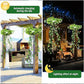 🌿💡 Solar Hängepflanze mit LED – 🌙💚 automatisch leuchtender Efeu, wetterfest, ohne Gießen & Strom, für Terrasse & Balkon