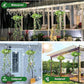 🌿💡 Solar Hängepflanze mit LED – 🌙💚 automatisch leuchtender Efeu, wetterfest, ohne Gießen & Strom, für Terrasse & Balkon