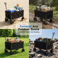 ⏰Faltbarer Bollerwagen – Großes Volumen, Outdoor Camping Handwagen, Leicht & Tragbar