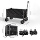 ⏰Faltbarer Bollerwagen – Großes Volumen, Outdoor Camping Handwagen, Leicht & Tragbar