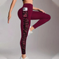 Damen-Yogahose aus Mesh mit hohem Bund und Taschen
