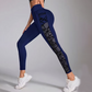Damen-Yogahose aus Mesh mit hohem Bund und Taschen