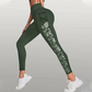 Damen-Yogahose aus Mesh mit hohem Bund und Taschen