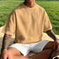 Herren Urban Style Loose Fit T-Shirt – Premium Baumwollmix, Lässiger Oversize-Schnitt & Grafikdruck