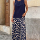 Sommerliche Eleganz: Zweiteiliges Print-Set mit fließender weiter Hose