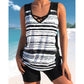 💥 Bedruckter zweiteiliger Tankini-Badeanzug für Damen