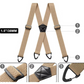 3,8 cm breiter Gurt mit Maiskorn-Muster – elastischer Karabiner-Gurt für Herren – ideal zum Klettern, Wandern & Outdoor-Aktivitäten