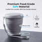 Zusammenfaltbarer Silikon-Reisebecher mit Deckel
