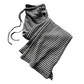 Gestreifte Damenhose mit Kordelzug und weitem Bein