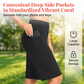 Damen-Yoga-Shorts mit hohem Bund und Taschen