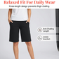 Damen-Yoga-Shorts mit hohem Bund und Taschen