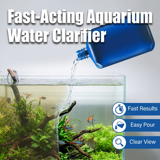 【Schnellwirkender Wasserklärer für Aquarien】 – Einfach einfüllen, und das trübe Wasser klärt sich von selbst – die Fische schwimmen, als wären sie in der Luft! 🐠✨