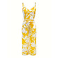 Women's Printed Cami Top & Wide-Leg Pants Set