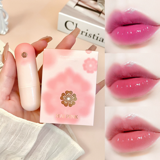 Transparenter Jelly-Lippenstift mit echter Blume und farbwechselnder Wirkung