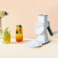 🧊 Handkurbel-Eiscrusher – Superfeines Eis in Sekundenschnelle – Doppelklingen & Saugfuß 🍹