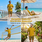 Herren Gelbes Grafik-Print Kurzarm Trainingsanzug-Set – Bequem & stylisch – perfekt für Sport und Freizeit 🔥