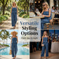 💙Atmungsaktives Rüschen-Top und passende Hose (Set)