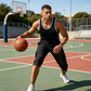Schnelltrocknende Sport-Caprihose für Herren mit Reißverschlusstaschen