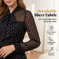 ✨💃Elegantes Midikleid mit Polka-Dots und Bindebindung am Hals