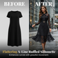 ✨💃Elegantes Midikleid mit Polka-Dots und Bindebindung am Hals
