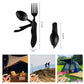 🍴 4-in-1 faltbares multifunktionales Outdoor-Besteck – Löffel, Gabel, Messer & Flaschenöffner – kompakt, leicht & ideal für Camping, Wandern oder Notfalltasche 🏕️