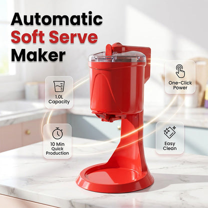 🍦 50% RABATT-Extremt lågt pris – bara idag! 🥳 Automatische Eismaschine – 15 Min. Gefrierzeit & 1,0 L Kapazität – Ein-Knopf-Ausgabe – perfekt für Softeis zu Hause 🍨✨🕹️