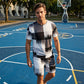 Herren-Set aus T-Shirt mit abstraktem Print und Shorts