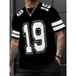 Lässiges Kurzarmtop mit sportlichem Zahlenprint