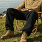 Herren-Cargohose aus Baumwoll-Leinen-Mischgewebe