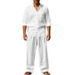Lässiges, atmungsaktives Herren-Set aus Hemd und Hose