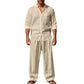 Lässiges, atmungsaktives Herren-Set aus Hemd und Hose