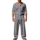 Lässiges, atmungsaktives Herren-Set aus Hemd und Hose
