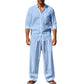 Lässiges, atmungsaktives Herren-Set aus Hemd und Hose