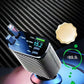 Autoladegerät mit Digitalanzeige und einziehbarem Kabel