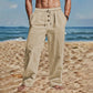 Herren Freizeit-Hose mit geradem Bein und Kordelzug