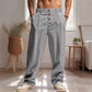 Herren Freizeit-Hose mit geradem Bein und Kordelzug