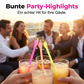 Bunte Plastiklöffel-förmige Trinkhalme für Smoothies