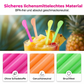 Bunte Plastiklöffel-förmige Trinkhalme für Smoothies
