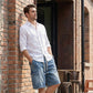 Men's Loose Denim Shorts – Cargo Pockets, Drawstring, High Street Style 🏙️