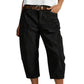 👖Lässige Cargo-Caprihosen für Damen – bequeme 3/4-Hosen mit vielen Taschen, perfekt für Alltag, Reisen & Sommer ☀️