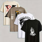 4-teiliges Set mit Streetwear-Grafik-T-Shirts für Herren