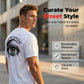 4-teiliges Set mit Streetwear-Grafik-T-Shirts für Herren